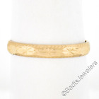 Bague bracelet vintage vintage en or jaune 18 carats gravée étoile travail éternité