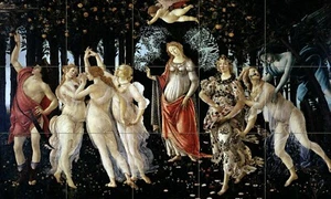 Botticelli Primavera Art Ceramic Mural Backsplash Bath Tile 1009 - Picture 1 of 1