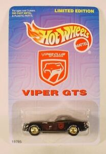 Hot Wheels Viper Club Black Viper GTS Limited Edition MOC