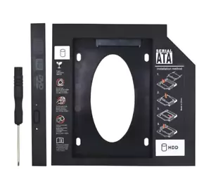 2.5'' SSD 12.7mm HDD Caddy Case Enclosure For Laptop CD DVD Optibay SATA 3.0 - Picture 1 of 7
