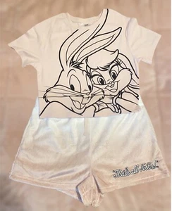 NEW Looney Tunes 2 piece pajama set - Size Large - Picture 1 of 4