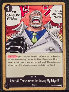 After All These Years I'm Losing My Edge!!! OP11-097 A Fist of Divine Speed... - Picture 1 of 2