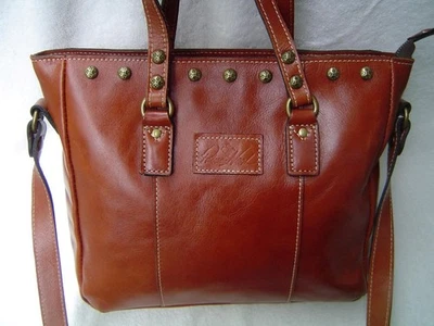 AUTHENTIC PATRICIA NASH BROWN LEATHER TOTE  EUC - Image 1 of 4