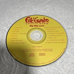 File Gumbo Zydeco Band - Big Big Love (16 Song) FILE GUMBO KING NOODLE 1994 MINT - Picture 1 of 2