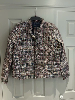 Lands End Down Quilted Padded Jacket Size L 16 18 - Image 1 of 4