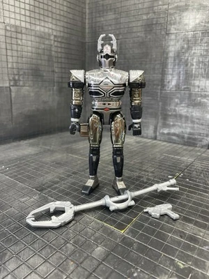 "Figura de acción completa Beetleborgs Metallix 1997 titanio plata 6"" Bandai" Foto 1 de 3