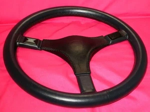 6180 italvolanti Formel 36Φ Navy Leather Black Pad Steering Handle Horn #QOJPXZ - Picture 1 of 10
