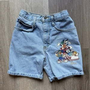 Disney Blue Shorts Classic Denim Style - Picture 1 of 12