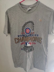 NEW Chicago Cubs World Series 2016 T-shirt Mens Small - Picture 1 of 5