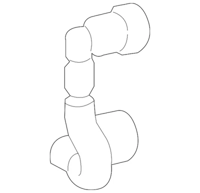 Genuine Mitsubishi Vapor Hose 1742A014 - Image 1 of 2