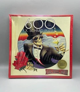 Rompecabezas Grateful Dead Skeleton Stanley Mouse Print Schmid 600 piezas sellado 1997 - Imagen 1 de 9