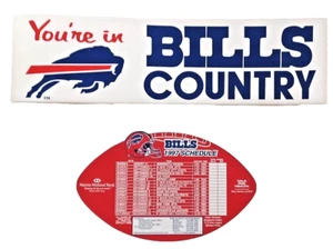 NEW Rare Vintage Buffalo Bills You're in Bills Country Bumper Sticker + Magnet - Picture 1 of 3
