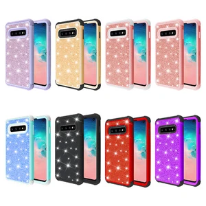 Per Samsung Galaxy S10 S10e S10 Plus custodia ibrida slim glitter scintillante ragazza bling - Foto 1 di 43