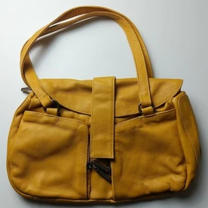 Avorio Hand Bag Yellow Leather - Picture 1 of 7