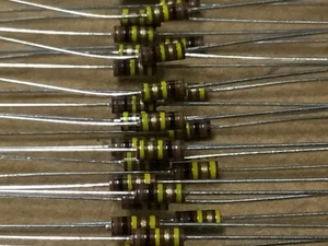 (30 PC) AB RCR05G104JS Resistor Carb Comp 1/8W 100KOHM 5% S-Level - Picture 1 of 3