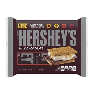 HERSHEY'S MILK CHOCOLATE CANDY BARS 1.55oz - 6CT PACKET - PACK OF 2 - Picture 1 of 2