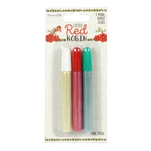 Dovecraft Little Red Robin Pearl Effects Pens Great For Cards and Crafts