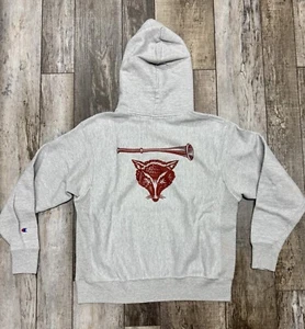 MYOPIA HUNT CLUB x Champion grey Reverse Weave hoodie Sweatshirt sz. Large - Picture 1 of 10
