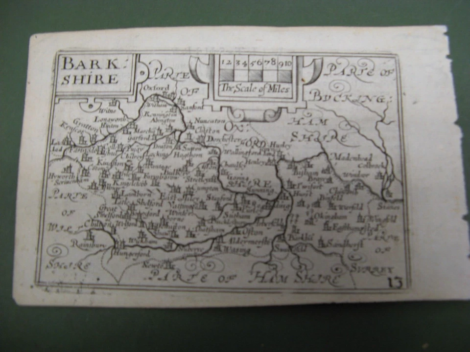 MAPA BERKSHIRE 100 % ORIGINAL DE VAN DEN KEERE MINI JOHN SPEED C1646 EN MUY BUENA CONDICIÓN Foto 1 de 1