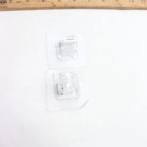 (4-Pk) Wall-mounted Self-adhesive Bathroom Rod Holder Plastic Transparent - Picture 1 of 4