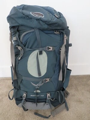 Osprey Aether 70 Azul Adulto Mochilero Gran Tamaño Senderismo Mochila Marco Interior Foto 1 de 4
