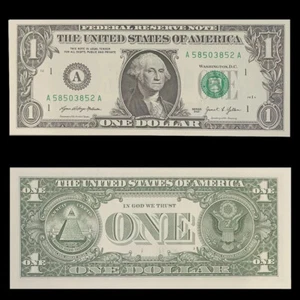 United States US $1 One Dollar 2021 USA USD 1 A+ Banknote UNC - Imagen 1 de 1