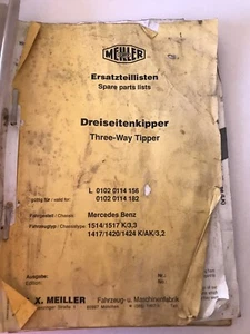 Ersatzteilliste Meiller Kipper Mercedes Benz Dreiseitenkipper 1514 1517 usw. - Bild 1 von 3