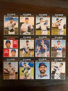 2020 Topps Heritage CHICAGO CUBS Base Team Set of (12) Bryant Happ Hoerner RC - Picture 1 of 1