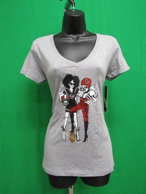 New Houston Texans Womens Size L Large Heather Gray V-Neck Shirt - Image 1 of 4