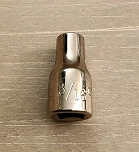 Craftsman USA 3/16" Socket 12 Point 1/4" Drive Inverted G1 43608 - Picture 1 of 5