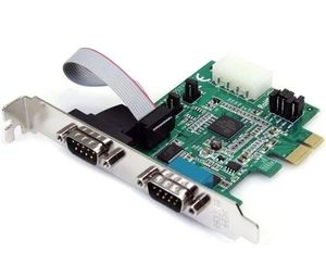 StarTech.com 2 Port PCI Express Serial Card with 16950 UART- Low Profile - Imagen 1 de 4