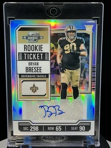 2023 Contenders Optic Bryan Bresee Silver Prizm Rookie Ticket Auto Saints #150 - Picture 1 of 13
