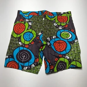 Unbranded Shorts Boys Size 34** DIY Multicolor Geometric Print Bermuda - Picture 1 of 11