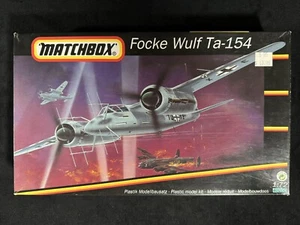 1995 MATCHBOX 1/72 Focke Wulf Ta-154, #40200, Sealed Bag - Picture 1 of 6