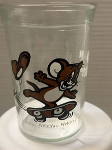 Vintage Welch's Tom & Jerry Mouse Skateboarding GELEEGLASBECHER 1990 Wender - Bild 1 von 4