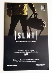 SLNT Patented Faraday Bags Product Catalog Booklet Military 23 Pages Unused - Picture 1 of 5
