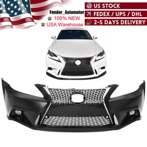 Front Bumper Cover For 2006-2013 Lexus IS250/IS350 Conversion To 14+ F-Sport USA - Picture 1 of 11