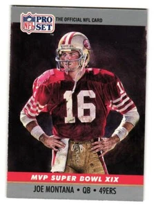 1990 Pro Set Super Bowl XIX MVP Joe Montana 49ers HOF - Picture 1 of 1
