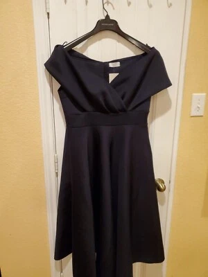 VESTIDO MIDI PATINADOR BARDOT para mujer QUIZ TALLA 10 NUEVO CON ETIQUETAS Foto 1 de 4