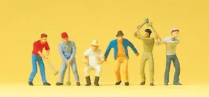 14075 Preiser I Workworkers with Tools 6 Piece Pack 1:87 Scale - Picture 1 of 1