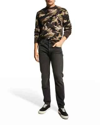 Rag & Bone Camo Intarsia Wool Crew Neck Sweater Army Multi Pullover Men's SZ S - Image 1 of 4