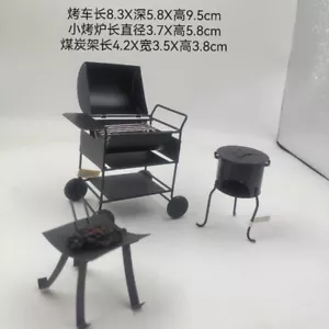 1 Set Maßstab 1:12 Puppenhaus Miniatur Vintage BBQ Grillständer Küche Metall - Bild 1 von 1