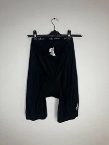 Pantalones cortos de ciclismo acolchados Btwin negros medianos - Imagen 1 de 4