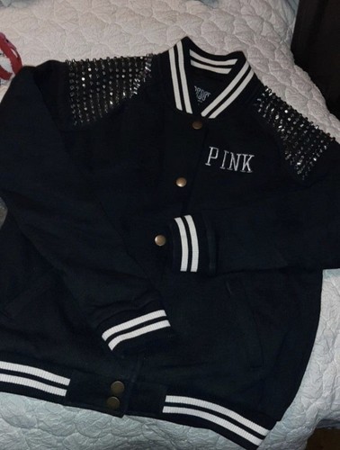 UNDERCOVER Giacca piccola ❤️ 2013 nuova Victoria Secret BLING Varsity nuova con etichette