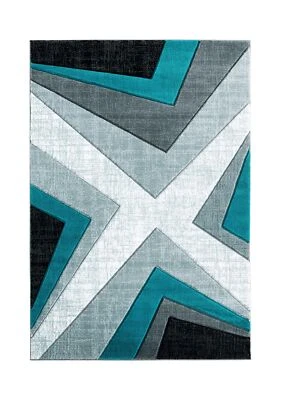 Alfombra United Weavers of America Bristol Zine Turquesa, 5'3" x 7'6" Foto 1 de 4