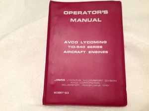 Avco Lycoming Operators Manual - Picture 1 of 3