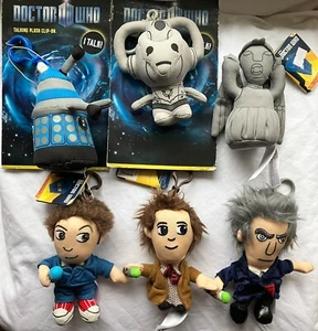 Doctor Who Clip-On Plush Soft Toy Keyring 4" Dalek Cyberman (No Battery) *RARE* - Picture 1 of 16