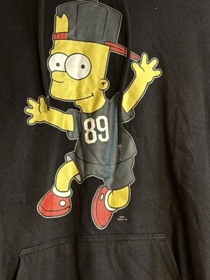 BART Simpson Black Hoodie Neff Brand Adult Size Small - Image 1 of 4