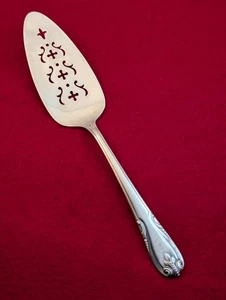 Wallace SONATA Monogram S Silver Plate Pierced Pie Server Flatware - Imagen 1 de 6