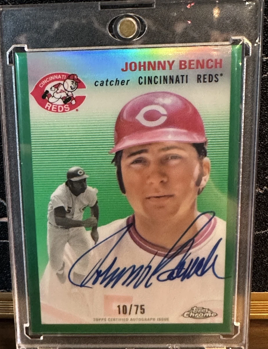 [12シリ]johnny bench auto mlb Johnny Bench Cincinnati Reds Baseball Serial Numbered Sports